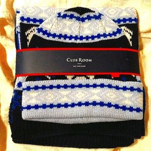 New CLUB ROOM HAT AND SCARF